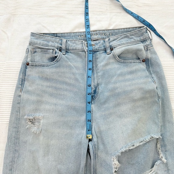 AE Stretch Ripped Mom Straight Jean - Picture 5 of 15